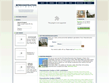 Tablet Screenshot of preconstructionnetworks.com